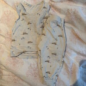 Kids set Car and Palm Tree Print